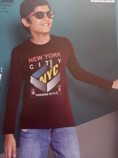 Picture of MDL00614 :: Size:6-7 Years :: Boys Full Sleave T Shirt