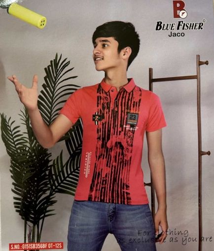 Picture of MDL00911 :: Size:4-5 Years :: Boys T-Shirt (With Collar)