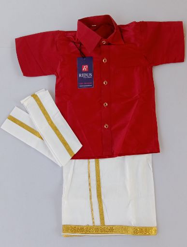 Picture of MDL01840 :: Size:6-7 Years :: Boys Party Wear-Sherwani and Dhoti Sets