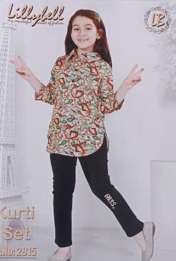 Picture of MDL02302 :: Size:5-6 Years :: Girls Top And Pant Set