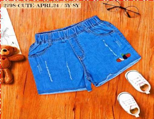 Picture of MDL02469 :: Size:7-8 Years :: Girls Casual Shorts and 3/4th