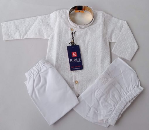 Picture of MDL02596 :: Size:6-9 Months :: Boys Party Wear-Sherwani and Dhoti Sets