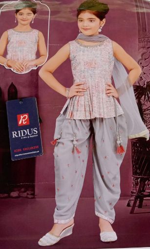 Picture of MDL02746 :: Size:7-8 Years :: Girls Top And Palazo Set