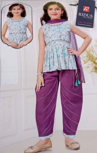 Picture of MDL02746 :: Size:11-12 Years :: Girls Top And Palazo Set