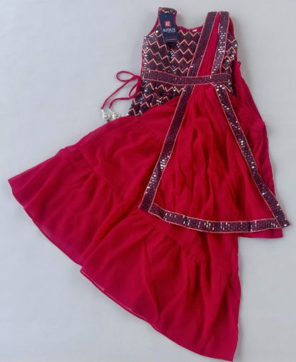 Picture of MDL02752 :: Size:11-12 Years :: Girls Top And Palazo Set