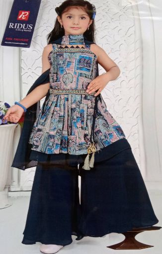 Picture of MDL02753 :: Size:9-10 Years :: Girls Top And Palazo Set