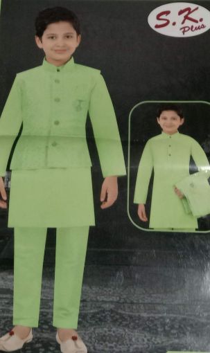 Picture of MDL02804 :: Size:6-7 Years :: Boys Party Wear-Sherwani and Dhoti Sets