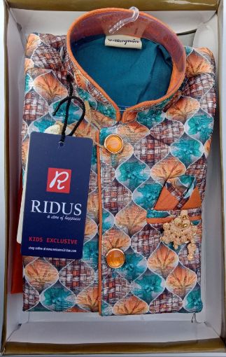 Picture of MDL03119 :: Size:12-18 Months :: Boys Party Wear-Sherwani and Dhoti Sets