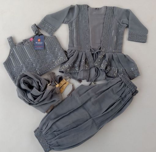 Picture of MDL03362 :: Size:4-5 Years :: Girls Patiala Set