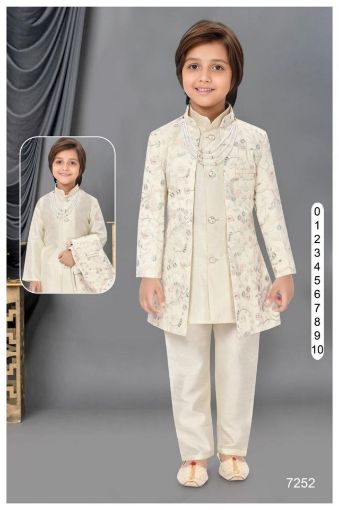 Picture of MDL03408 :: Size:7-8 Years :: Boys Party Wear-Sherwani and Dhoti Sets