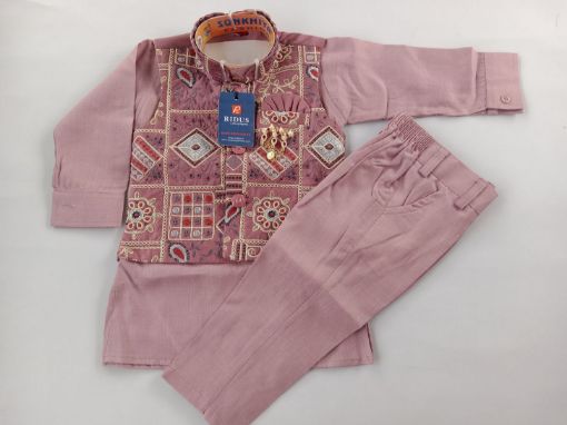 Picture of MDL03605 :: Size:9-12 Months :: Boys Party Wear-Sherwani and Dhoti Sets