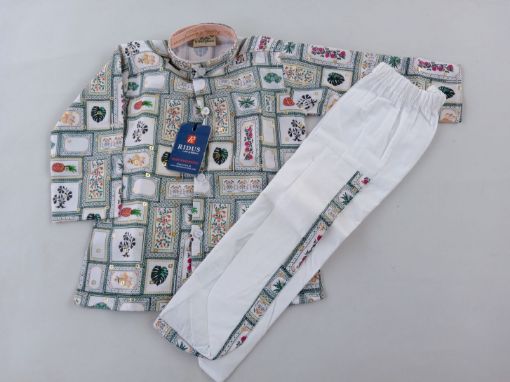 Picture of MDL03873 :: Size:6-9 Months :: Boys Party Wear-Sherwani and Dhoti Sets